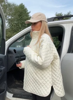 AIM’N Oversized Quilted Jacket