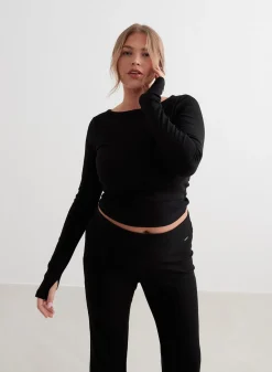 AIM’N Ease Ribbed Long Sleeve Top