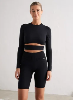 AIM’N Black Limitless Seamless Biker Shorts