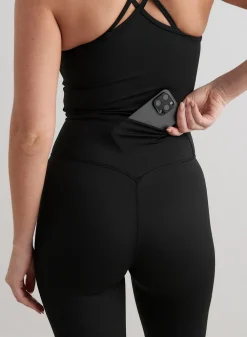 AIM’N Black Monochrome Core Flare Tights