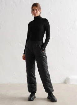 AIM’N Black Quilted Pants