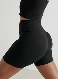 AIM’N Ribbed Performance Midi Biker Shorts