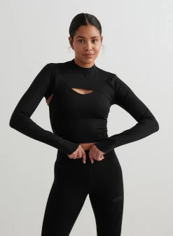 AIM’N Black Sculpting Long Sleeve Bolero