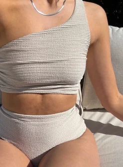 AIM’N Café Au Lait Capri High Waist Bikini Bottom