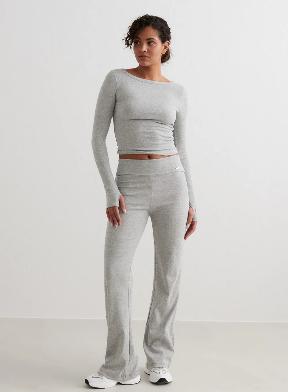AIM’N Ease Ribbed Long Sleeve Top