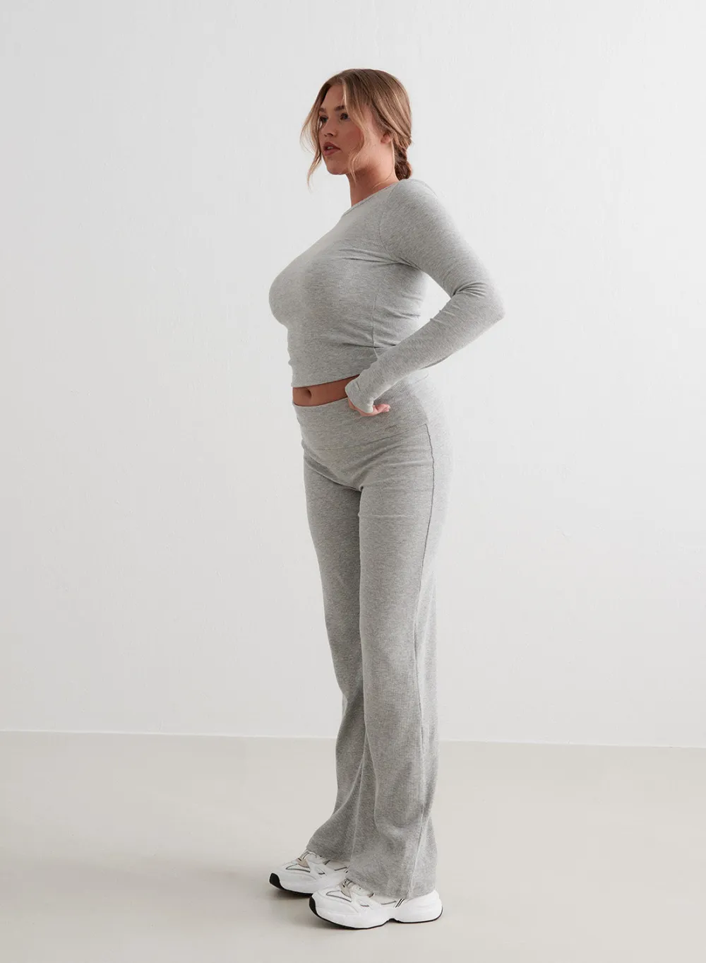 AIM’N Ease Ribbed Long Sleeve Top