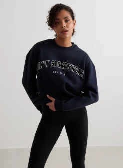 AIM’N Navy Varsity Sweatshirt