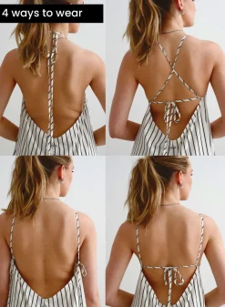 AIM’N Off-white Flowy Long Dress