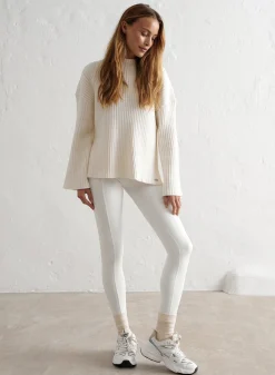 AIM’N Off-White Warming Pintuck Tights