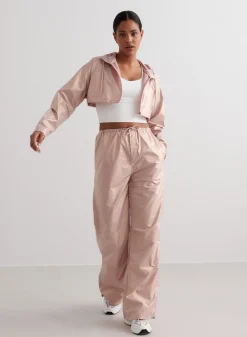 AIM’N Metallic Plain Parachute Pants