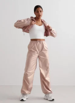 AIM’N Metallic Plain Parachute Pants