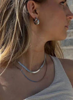 AIM’N Waterproof Drop Hoop Earrings