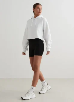 AIM’N White Cropped Hoodie