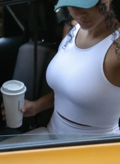 AIM’N Ribbed Seamless Crop Top